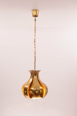 Brass Pendant Lamp by Svend Aage Holm Sørensen for Holm Sørensen & Co, 1960s-KIJ-837556