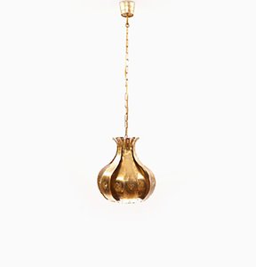 Brass Pendant Lamp by Svend Aage Holm Sørensen for Holm Sørensen & Co, 1960s-KIJ-837556