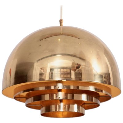 Brass Pendant Lamp from Vereinigte Werkstätten München, Germany, 1970s-SFD-728490