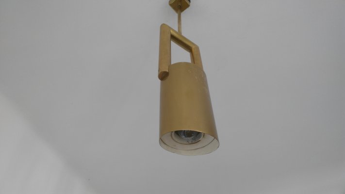 Brass Pendant Lamps, 1970s, Set of 4-TZ-548240