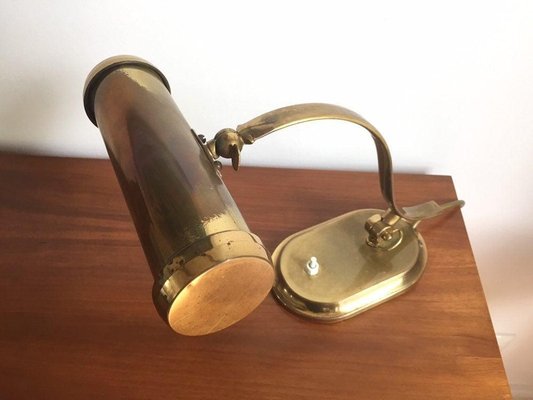 Brass Piano Lamp from Kaiser, 1950s-WSA-831390