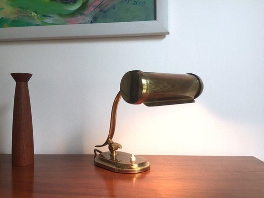 Brass Piano Lamp from Kaiser, 1950s-WSA-831390