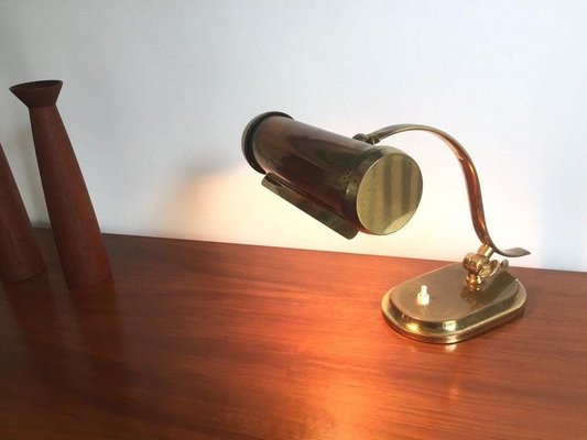 Brass Piano Lamp from Kaiser, 1950s-WSA-831390