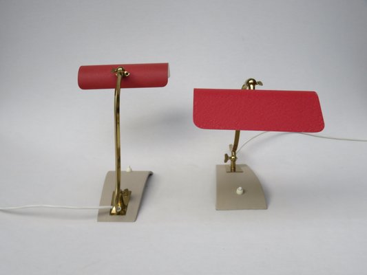 Brass Piano Table Lamps, 1950s, Set of 2-EY-580748