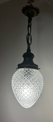 Brass Pineapple Ceiling Lamp, 1950s-AVC-1741759