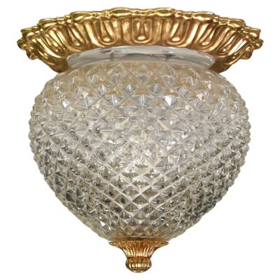 Brass Pineapple Ceiling or Wall Light by Gaetano Sciolari, Italy, 1960s-1970s-TE-1812075