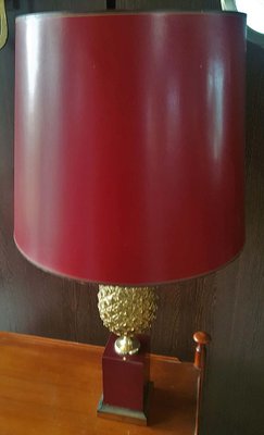 Brass Pineapple Table Lamp, 1970s-POM-1077123