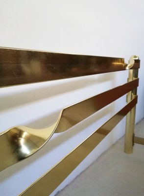 Brass Plated Metal Double Bed, 1970s-UIW-1186553