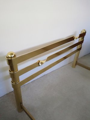 Brass Plated Metal Double Bed, 1970s-UIW-1186553