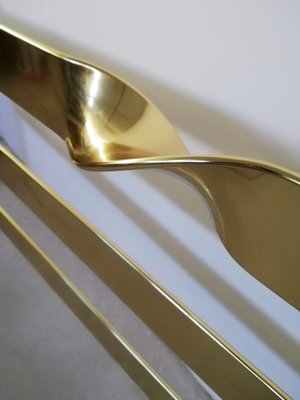 Brass Plated Metal Double Bed, 1970s-UIW-1186553