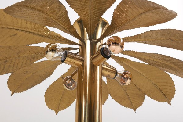 Brass Rhubarb Floor Lamp by Tommaso Barbi, 1970s-VLZ-631940