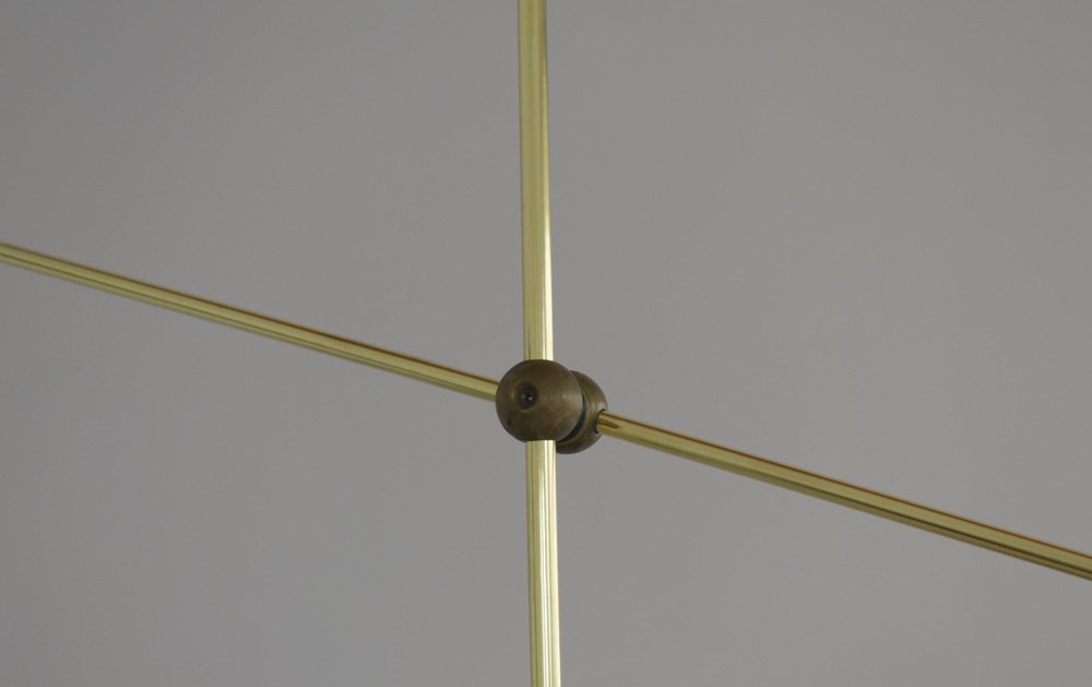 Brass Sculpted Let's Talk Light Suspension by Periclis Frementitis