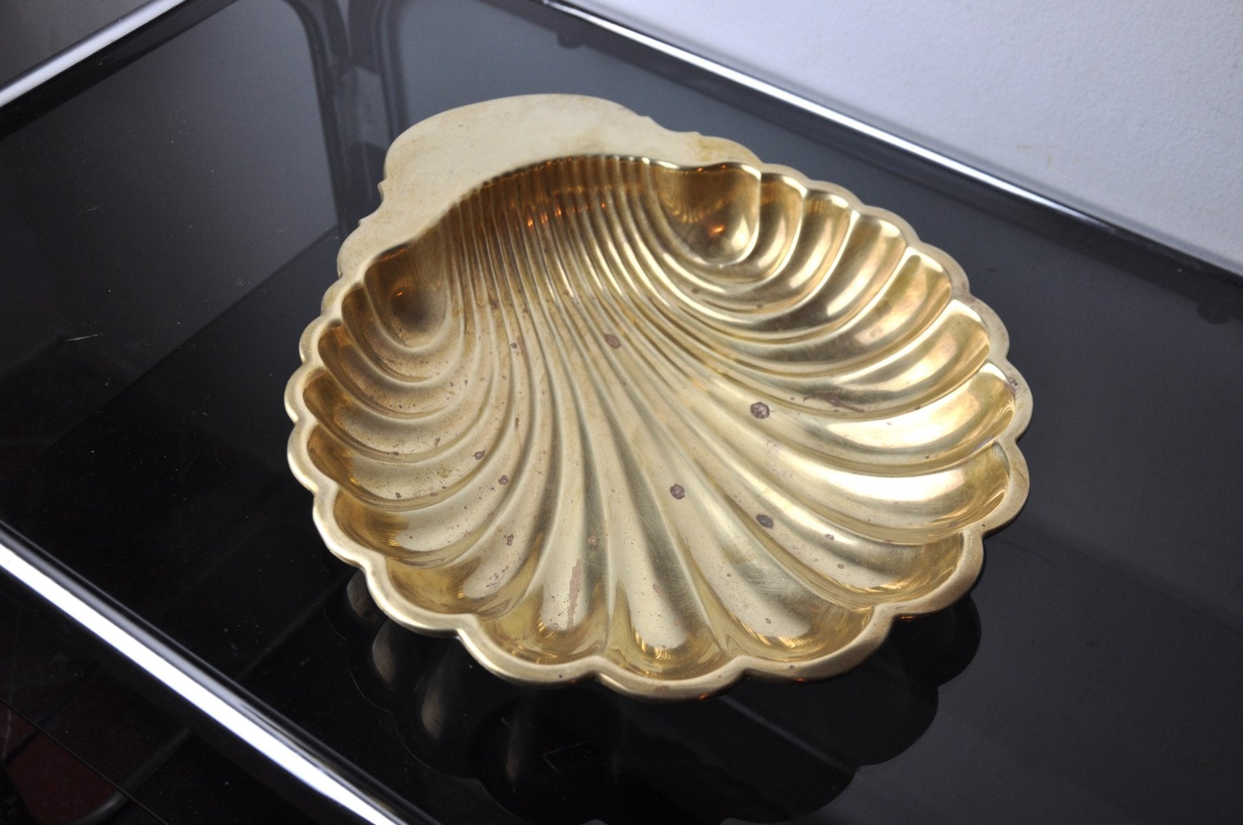 Brass Shell Vide Poche, Spain, 1970s