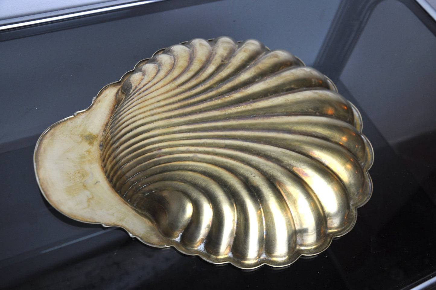 Brass Shell Vide Poche, Spain, 1970s