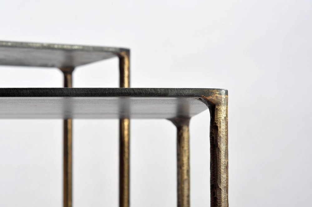 Brass Side Table by Lukasz Friedrich