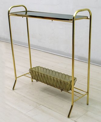 Brass Side Table or Planter by Gio Ponti for Casa e Giardino, 1940s-FER-809209