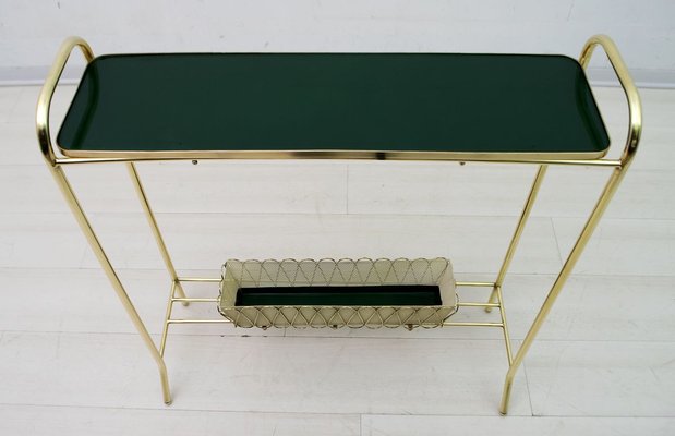 Brass Side Table or Planter by Gio Ponti for Casa e Giardino, 1940s-FER-809209