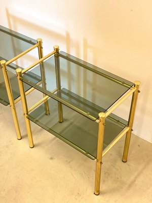 Brass Side Tables, 1980s, Set of 2-NPC-1180536