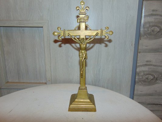 Brass Standing Cross-CAQ-1320240