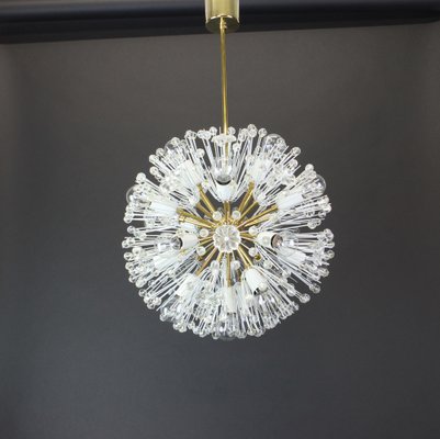 Brass Starburst Chandelier by Emil Stejnar for Rupert Nikoll, Austria, 1960s-UGR-1085711