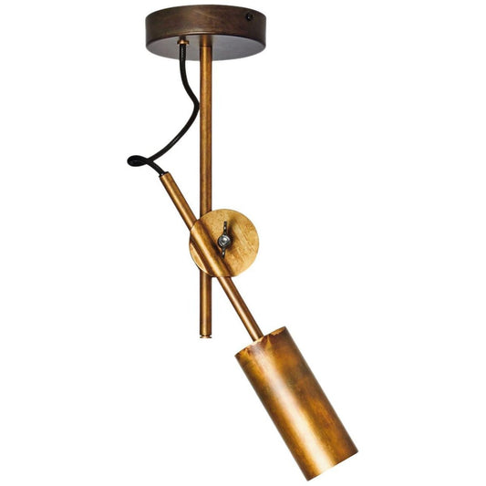 Brass Stav Spot 1 Ceiling Lamp by Johan Carpner for Konsthantverk