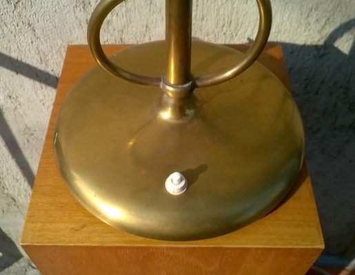 Brass Table Lamp, 1940s-EI-24543