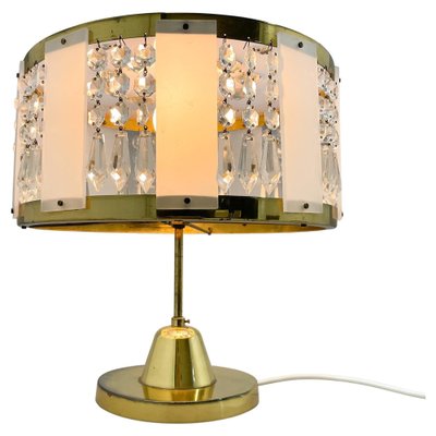 Brass Table Lamp by Novy Bydzov Glasswork, Czechoslovakia, 1970s-TZ-1449426