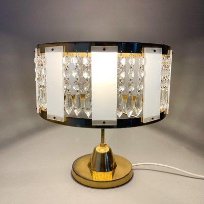 Brass Table Lamp by Novy Bydzov Glasswork, Czechoslovakia, 1970s-TZ-1449426