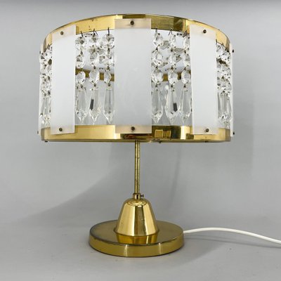 Brass Table Lamp by Novy Bydzov Glasswork, Czechoslovakia, 1970s-TZ-1449426