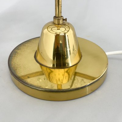 Brass Table Lamp by Novy Bydzov Glasswork, Czechoslovakia, 1970s-TZ-1449426