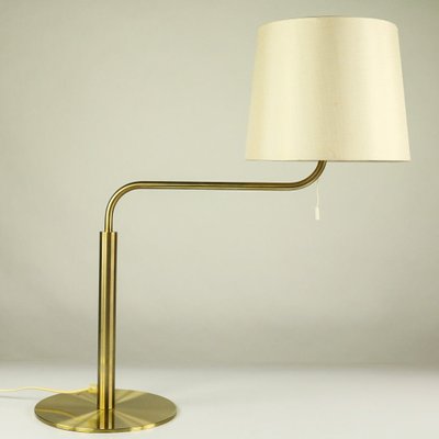 Brass Table Lamp by Uno & Östen Kristiansson for Luxus, 1970s-FUP-567599