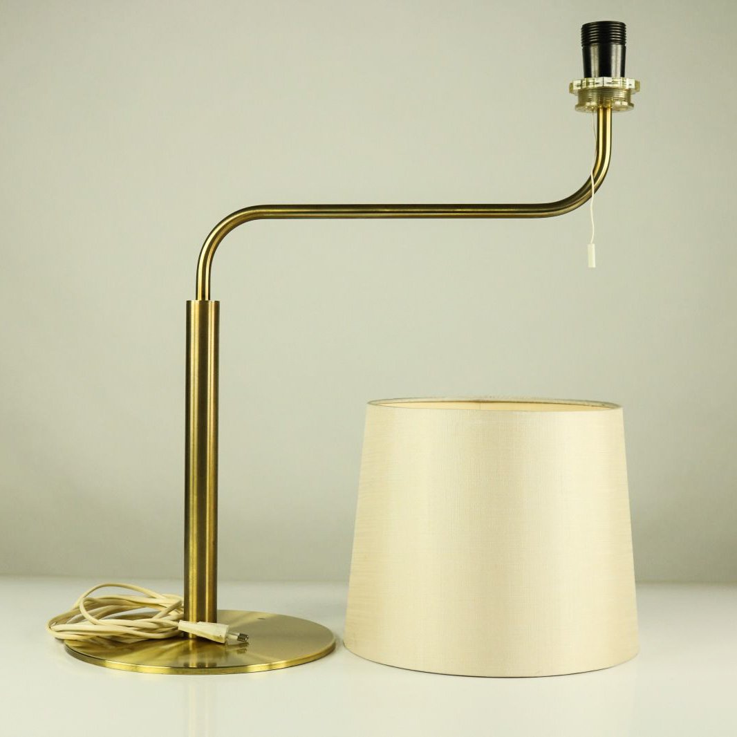 Brass Table Lamp by Uno & Östen Kristiansson for Luxus, 1970s