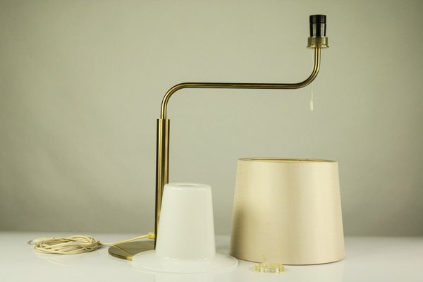 Brass Table Lamp by Uno & Östen Kristiansson for Luxus, 1970s-FUP-567599