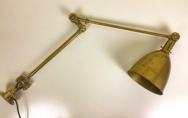 Brass Table Lamp from John Dugdill ltd, 1920s-WZZ-592400