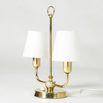 Brass Table Lamp from Uppsala Armaturfabrik, 1940s-NL-1796863