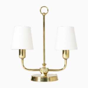 Brass Table Lamp from Uppsala Armaturfabrik, 1940s-NL-1796863