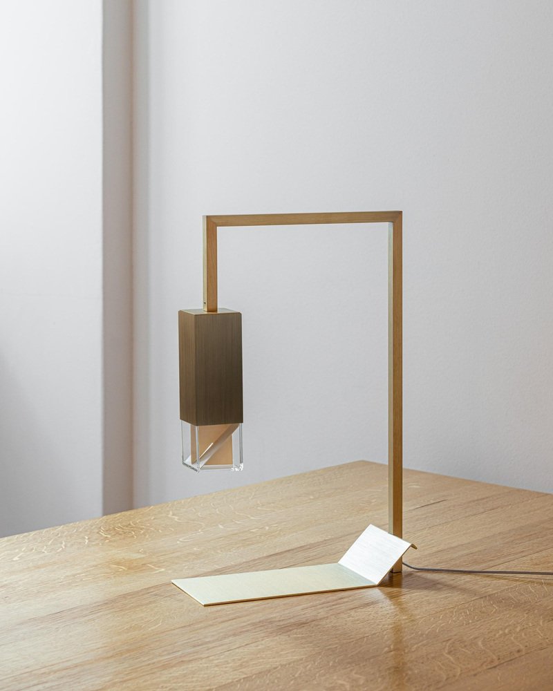 Brass Table Lamp Two 01 Revamp Edition by Formaminima