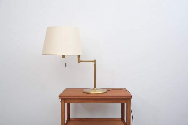 Brass Table Lamp with a Swivel Arm-ZE-981881