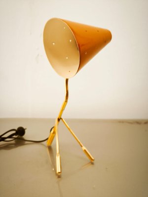 Brass Table Lamp with Adjustable Dome-QLH-2021641