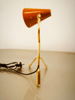 Brass Table Lamp with Adjustable Dome-QLH-2021641