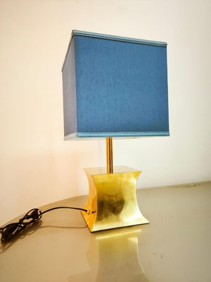 Brass Table Lamp with Fabric Dome-QLH-2021643