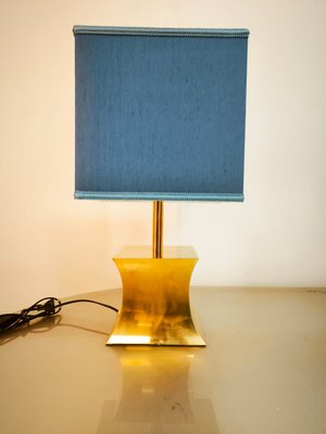 Brass Table Lamp with Fabric Dome-QLH-2021643