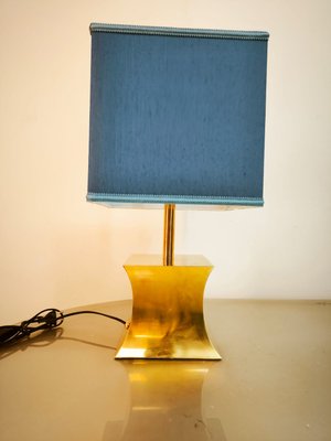 Brass Table Lamp with Fabric Dome-QLH-2021643