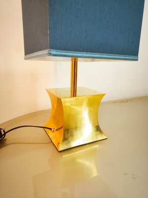 Brass Table Lamp with Fabric Dome-QLH-2021643