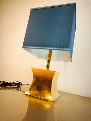 Brass Table Lamp with Fabric Dome-QLH-2021643