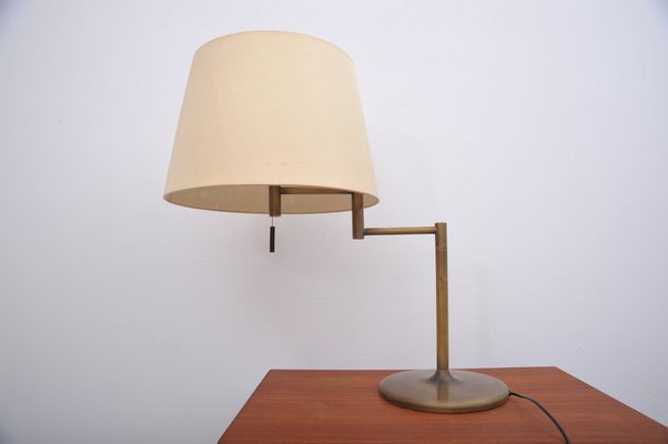 Brass Table Lamp with Swivel Arm, Germany-ZE-982350