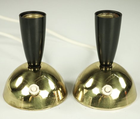 Brass Table Lamps, 1950s, Set of 2-FUP-591660