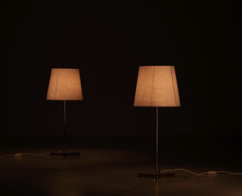 Brass Table Lamps by Hans-Agne Jakobsson, 1960s, Set of 2-QU-1717449