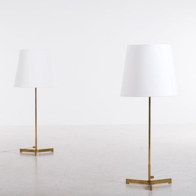 Brass Table Lamps by Hans-Agne Jakobsson, 1960s, Set of 2-QU-1717449