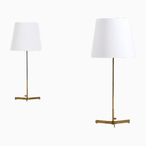 Brass Table Lamps by Hans-Agne Jakobsson, 1960s, Set of 2-QU-1717449